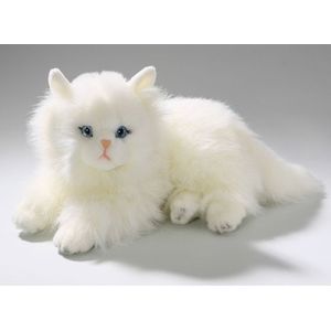 Pluche Katten Knuffel - Perzische Kat - Wit - 30 cm