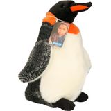 Zachte pinguin knuffel 28 cm - Vogel knuffels