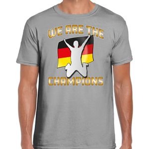 Verkleed T-shirt voor heren - Duitsland - grijs - voetbal supporter - themafeest - Feestshirts