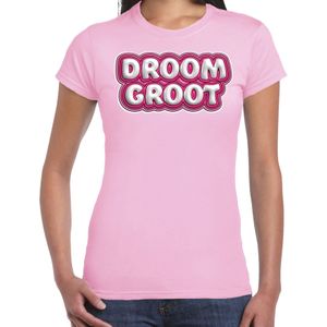 Song T-shirt voor festival - droom groot - Europa - licht roze - dames - Joost - supporter/fan shirt - Feestshirts