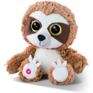 NICI Knuffel Luiaard - bruin/ wit - 15 cm - Heywood - knuffeldier - pluche