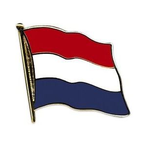 Nederlandse vlag op pin speld - Decoratiepin/ broches