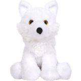 Knuffeldier Wolf Snowie - zachte pluche stof - dieren knuffels - wit - 24 cm - Knuffeldier