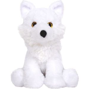 Knuffeldier Wolf Snowie - zachte pluche stof - dieren knuffels - wit - 24 cm - Knuffeldier