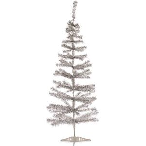 Kleine zilveren kerstboom van 120 cm - Kunstkerstboom