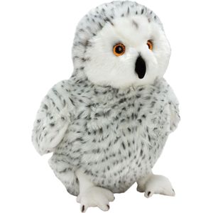 Pluche knuffel dieren Sneeuwuil 33 cm - Speelgoed vogels knuffelbeesten