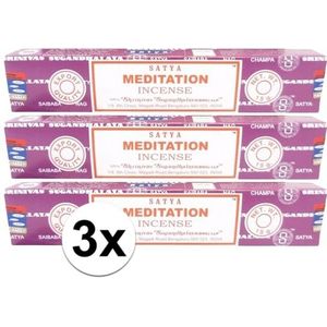 Wierook Meditation ontspanning/meditatie 36 stokjes Nag Champa - Wierookstokjes