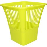 Plasticforte Afvalbak/vuilnisbak/kantoor prullenbak - plastic - groen - 30 cm