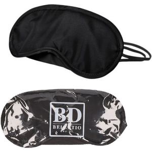 Bellatio Design - Slaapmaskers - Zwart - 20x Oogmaskers - Microfiber - 18 x 9 cm