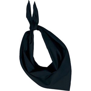 Feest/verkleed zwarte bandana zakdoek voor volwassenen - Bandana's