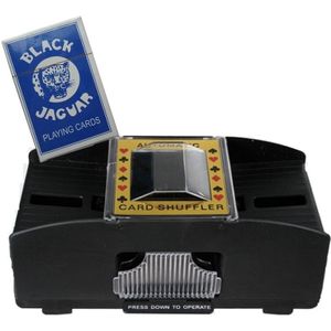 Professionele speelkaarten en kaartenschudmachine - Geschikt voor 1-2 spelers - Werkt op batterijen - Afmetingen 21x11x9 cm