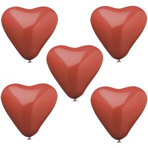 30x stuks Rode hartjes ballonnen 26 cm - Ballonnen