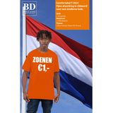 Koningsdag t-shirt voor heren - zoenen 1 euro - oranje - feestkleding - Feestshirts