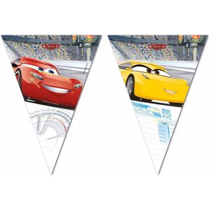 Cars thema vlaggenlijn 3 meter - Vlaggenlijnen