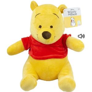 Disney pluche knuffel Pooh beer uit Winnie de Pooh - stof - 30 cm - Bekende figuren - Knuffeldier