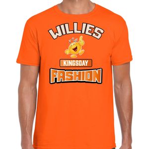 Oranje Koningsdag t-shirt - willies kingsday fashion - voor heren - Feestshirts