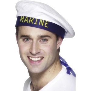Marine matrozen verkleed hoedje - Verkleedhoofddeksels