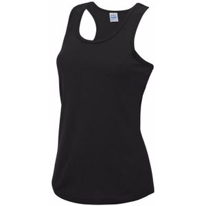 Zwart strand singlet sneldrogend voor dames - Tanktops