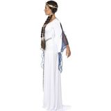 Carnaval/feest middeleeuwen witte jurk verkleedoutfit voor dames - Carnavalsjurken