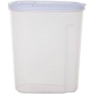 Whitefurze Voedselcontainer strooibus - transparant - 5 liter - kunststof - 25 x 12 x 30 cm