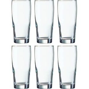 Arcoroc fluitjes bierglazen - 12x stuks - 330 ml - Bierglazen - Bierfluitjes - Glazen voor bier