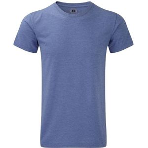 Basic heren T-shirt blauw melee - T-shirts