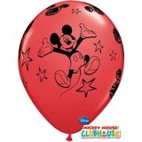 18x stuks Mickey Mouse thema party ballonnen - Ballonnen