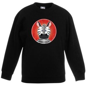 Sweater zebra zwart kinderen - Sweaters kinderen
