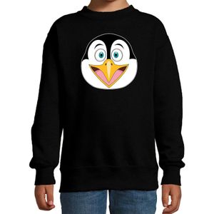 Cartoon pinguin trui zwart voor jongens en meisjes - Cartoon dieren sweater kinderen - Sweaters kinderen