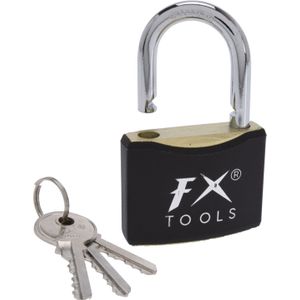 FX Tools Hangslot met sleutel - 40 mm beugel - 3 sleutels -Â 13.5 x 9 x 2 cm - Hangsloten