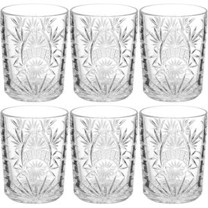 Set van 18x stuks water/sap glazen Ayla 350 ml van glas - Drinkglazen