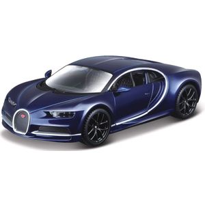Modelauto Bugatti Chiron 1:32 Blauw - Speelgoed Auto Schaalmodel