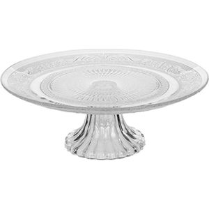 Taartplateau - Phoenix - glas - 8 x 23 cm - met voet - Taartplateaus