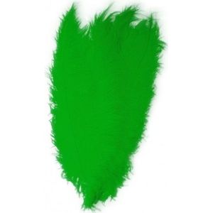 Groene decoratieveren/vogelveren 50 cm - Verkleedveren