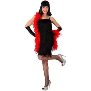 Carnaval verkleedkleding zwart cabaret jurkje voor dames - Carnavalskostuums