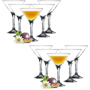 Glasmark Cocktail glazen - 12x - martini - 175 ml - glas - martini glazen
