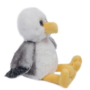 Knuffeldier Meeuw - zachte pluche stof - premium kwaliteit knuffels - Vogels - 16 cm - Vogel knuffels
