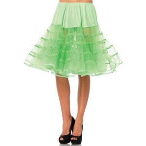 Verkleed lange petticoat neon groen voor dames - Petticoats