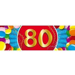80 jaar versiering sticker - Feeststickers