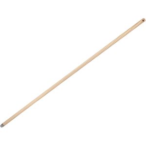 Buemag Bezemsteel universeel - hout - 130 cm - D24 mm - schroefdraad uiteinde - ophang oog