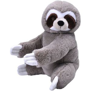 Speelgoed knuffel luiaardje grijs 30 cm - Knuffeldier