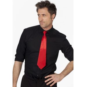 Carnaval/feest stropdas rood 41 cm voor volwassenen - Verkleedstropdassen