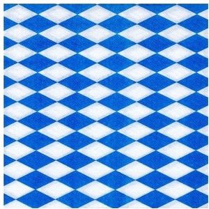 Oktoberfest vlag Beieren servetten - 100x - Tafel decoratie feestartikelen van Bayern - Papier - Feestservetten