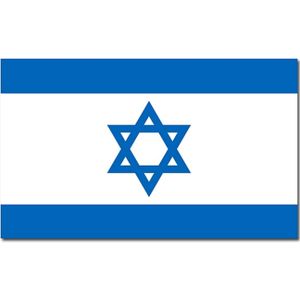 Landen thema vlag Israel 90 x 150 cm feestversiering - Vlaggen