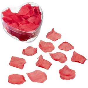 100x rozenblaadjes rood voor Valentijn of bruiloft - Rozenblaadjes / strooihartjes