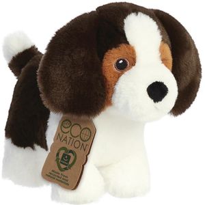 Pluche Dieren Knuffels Beagle Hond van 21 cm - Knuffeldieren Honden Speelgoed