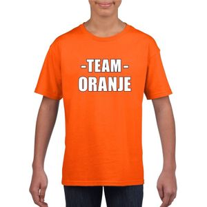 Sportdag shirt Team oranje kinderen - Sportshirts
