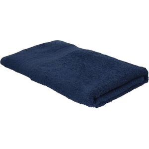 Jassz navy blauwe handdoeken 70 x 140 cm - Badhanddoek