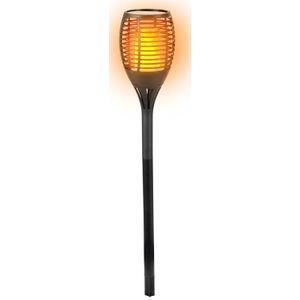 Fakkels zwart met LED verlichting op zonne-energie 77 cm - Fakkels