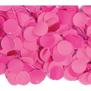 8x zakjes van 100 gram party confetti kleur fuchsia roze - Confetti